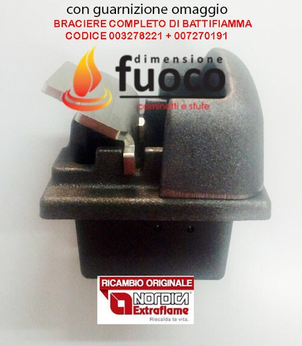 Braciere con battifiamma stufa - battifiamma,