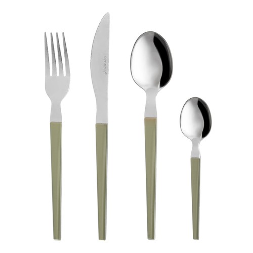 Set posate acciaio - set, 24