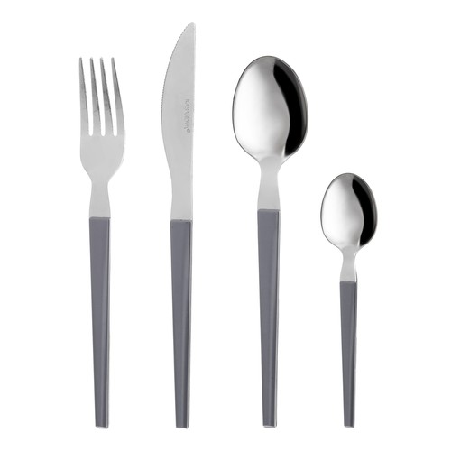 Set posate acciaio - set, 24
